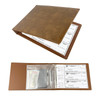 3 Rings Business Check Binder for EndStub Deskbook Checks Fit 3 9 Holes Check Faux Leather 11 14 x 9 Brown