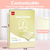 Deli 1inch 3 Ring Binder with 2 Interior Pockets 175 Sheets Capacity 1 inch Binders fits 11 x 85 US Letter Size Assorted