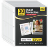 KTRIO Heavy Duty Sheet Protectors 85 x 11 inch 3 Mil Thick Clear Page Protector for 3 Ring Binder Plastic Sleeves for Bi