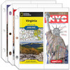 Folded Map Sleeves Map Protector Envelopes Page for 3Ring Binders Brochure Holder with 45 x 11 Pockets 20PCS