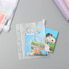 12pcs Mini Binder Pockets Transparent PVC Zipper Binder Pouches Loose Leaf 3 Holes Cash Budget Envelopes for Protectors