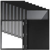 Teling 24 Pcs Report Covers with 3 Prong Fasteners Clear Front Presentation Folders Frame View Poly Report Folder Presen