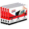4 Pack of 85 X 11 Landscape View Binder 3Ring 1Inch Capacity Round Ring White Horizontal Formatted with Clear Cover Pock