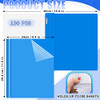 Teling 100 Pcs Plastic Report Covers with 3 Prong Fasteners 1142 x 945 Inch Clear Front Report Covers Bulk Presentation