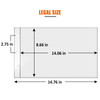 85 x 14 Paper Sleeves 50 PCS Legal Size Document Sleeves Landscape Page Protectors for 3 Ring Binder Legal Sheet Protect