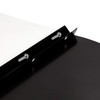 Blue Summit Supplies 25 Black Plastic Report Covers with Prongs Black 3 Prong Clear Front Report Cover for Presentation