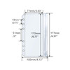 12pcs A6 Cash Stuffing Envelopes Binder Pockets Clear PVC 6 Hole Double Pocket Flat Sealing Zipper Pouches for 6 Ring Bi
