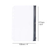12pcs A6 Binder Pockets Cash Envelopes Black Zipper Pouch Loose Leaf Bags 6 Hole PVC Zip Folder for 6Ring Budget Binder