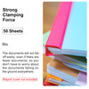 PATIKIL 100Pcs Binding Bars 8mm Binding Bars Slide Grip 50 Sheets Capacity A4 Size Report Binder Teardrop Shape Presenta