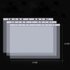 UUYYEO 20 Pcs 11 Holes Clear Envelope Binders A4 Binder Pockets Sleeves A4 Punched Pocket Transparent Sheet Protectors S