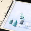 UUYYEO 20 Pcs 11 Holes Clear Envelope Binders A4 Binder Pockets Sleeves A4 Punched Pocket Transparent Sheet Protectors S