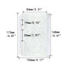 XiowDow 10pcs A6 Binder Pockets Clear Glitter Cash Stuffing Envelopes Plastic Zipper Pouch PVC Sheet Protectors for Mone