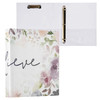 ALAZA Have Faith Believe Christian Rose Flowers 3 Ring Binder 15 Inch Three Ring Office Binders wclipboard 3 Pockets Hol