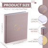 Sayglossy 6 Pcs Aesthetic 3 Ring Binder Sturdy Cute Binder Decorative Fits 85 x 11 Inch Letter Sized Paper for Women Men