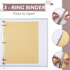 Sayglossy 6 Pcs Aesthetic 3 Ring Binder Sturdy Cute Binder Decorative Fits 85 x 11 Inch Letter Sized Paper for Women Men