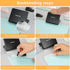 Binding Machine for Planner WORKLION Metal 10 Hole PunchMulti Color 30 Hole Loose Leaf Binder Rings10 pcs for Making 26