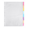 300 Pack Clear Sheet Protectors 85 x 11 Inches for 3 Ring Binder with 300 Sticky Tabs 11 Hole Plastic Sheet Sleeves Plas