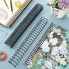 Zonon 6 Pieces Binding Wire Twin Loop Spines Double Loop Binding Wire 1 Inch Cinch Diameter 23 Holes for Teacher Student