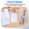 Antner 12PCS A5 Binder Pockets No Zipper 6Hole Budget Cash Envelopes for Small Refillable Notebook Zipless A5 Planner In
