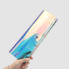 Laser A4 Binder Soft PVC Budget Binders 4Ring Refillable Planner Binder Cover with Snap Button Closure Round Ring Loose