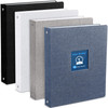 Lincia 4 Pcs Linen 3 Ring Binder 1 Ring Binders with Window Holds 175 Sheets 85 x 11 Letter Size Paper Office SuppliesBl