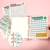 12pcs Money Saving Challenge Binder Trackers for 6 Ring A5 Binders with 8pcs Stickers 100 Day Money 1000 Saving Binder R