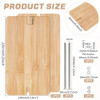 BENECREAT 93x59inch Wooden Book Press Portable Book Binding Flat Paper Press for Bookbinding Supplies Home Office