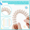 Jeyiour 120 Pcs Twin Loop Cinch Wire Binding Spines Double Loop Wire Binding Rings Combs 716 12 916 58 34 Diameter Spira