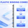 TOTiyea 100 Pack 19 Ring Binding Combs Multi Sizes 38 Inch 12 Inch 58 Inch 34 Inch 1 Inch Letter Size Black Binding Comb