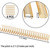 6 Pieces 1 Diameter 23 Holes Metal Wire Binding Spines Binding Cinch Wire Binding Twin Loop Wires Spiral Double Loop Wir