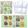 Seed Organizer Garden Seeds Storage Clear Sheet Protectors with 85x11 Binder Seed Packet Organizer Kit