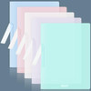 BAYTORY Plastic Folders with Swing Clip Report Covers for A4 and Letter Size Paper 5 Pack Presentation Binder for School