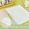 BAYTORY Plastic Folders with Swing Clip Report Covers for A4 and Letter Size Paper 5 Pack Presentation Binder for School