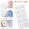 YALOJE 150 PCS Binder Refill Sheet Converter Stickers Clear Hole Reinforcement Stickers for No Punched Paper SelfAdhesiv