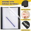 Harloon 100 Pcs Clear Front Report Covers Plastic Presentation Folders Letter Size 14mm Thickness Suitable for Office Sc