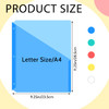 Maitys 50 Pack Binder Pockets 3 Hole Punch Clear Plastic Document Folders Binder Organizer Store Letter Size 85x11 Inch