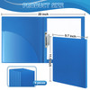 Teling 8 Pack Punchless Clamp Binder Folder Ringless Binder with Metal Clip and Poly Covers Flex Colored Swing Clamp for