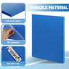 Teling 8 Pack Punchless Clamp Binder Folder Ringless Binder with Metal Clip and Poly Covers Flex Colored Swing Clamp for