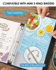 KTRIO Heavyweight Sheet Protectors 55 x 85 inch Clear Page Protector for Mini 3 Ring Binder Plastic Sleeves for Binders
