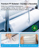 KTRIO Heavyweight Sheet Protectors 55 x 85 inch Clear Page Protector for Mini 3 Ring Binder Plastic Sleeves for Binders