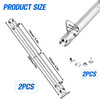 Homakover 2Pcs Metal Letter Size Notebook 3 Ring Binder Mechanism3 D RingsReplacement Kit Loose Leaf Binders Spines Comb