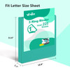 ViVin Durable 1 Inch D Ring Binders 3 Ring Binders with 2 Pockets Hold 225 Sheets of US Letter Size Paper 6 Pack Assorte