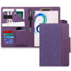 Toplive Portfolio 3 Ring Binder Business PU Leather Padfolio Organizer Case Executive Portfolio Folder for Interview Res