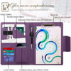 Toplive Portfolio 3 Ring Binder Business PU Leather Padfolio Organizer Case Executive Portfolio Folder for Interview Res