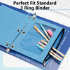 Forvencer 6Pack Pencil Pouches for 3 Ring Binder Smooth Zipper 3 Ring Binder Pencil Pouch MultiColor Pencil Case for Bin
