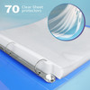 Tamaki Sheet Protectors for 3 Ring Binder 70 Pack Premium Clear Page Protector 85 x 11 inch Plastic Sleeves Top Loading