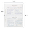 Jot Mark Binder Page Protectors for 4x6 Recipe Cards or Photos 50 Count Crystal Clear Plastic Archival Sleeves fit 3 Rin