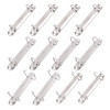 beinkmake 12Pcs A7 Notebook 2Ring Binder Mechanism DRings ORings Holes 25mm Metal Loose Leaf Binders Spines Combs for Bi