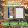 Tactical Padfolio Portfolio Binder Army Military Padfolio Ring Binder with Zippered and 25 Sheets of Letter Size Paper T