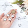 BENECREAT 11Pcs Aluminium Alloy Binding Discs Flat Round Discbound Metal Expansion Discs for Discbound Notebook Artwork